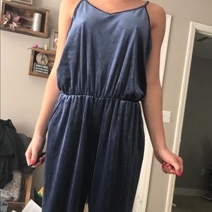 Velvet—jumpsuit/ navy blue